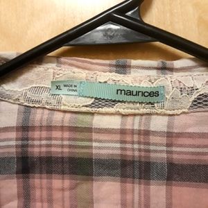 Maurices plaid with shirt